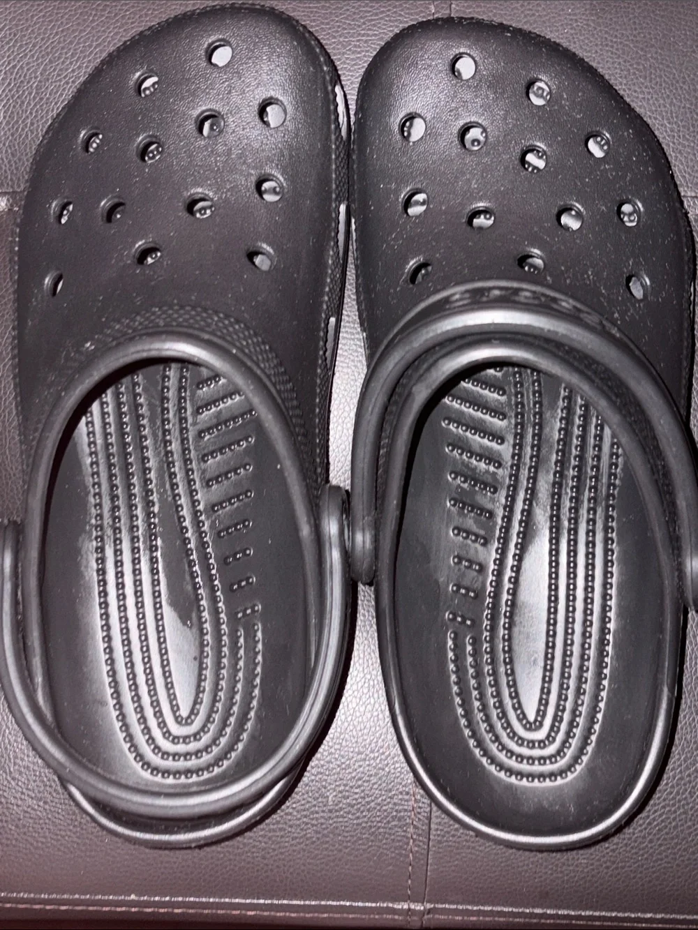 CROCS Kids Black Classic Clog Slippers